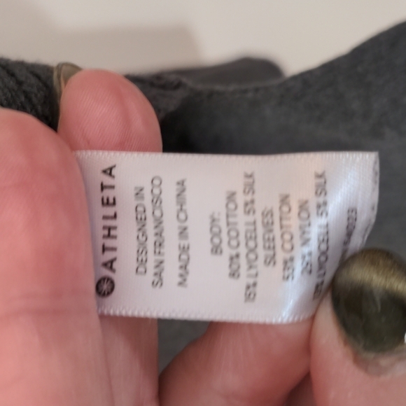 𝅺athleta Grey Highland Crossback Sweater xs - Picture 8 of 10